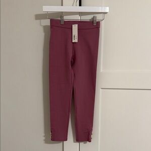 NWT Janie and Jack Girls Pink Leggings Size 7